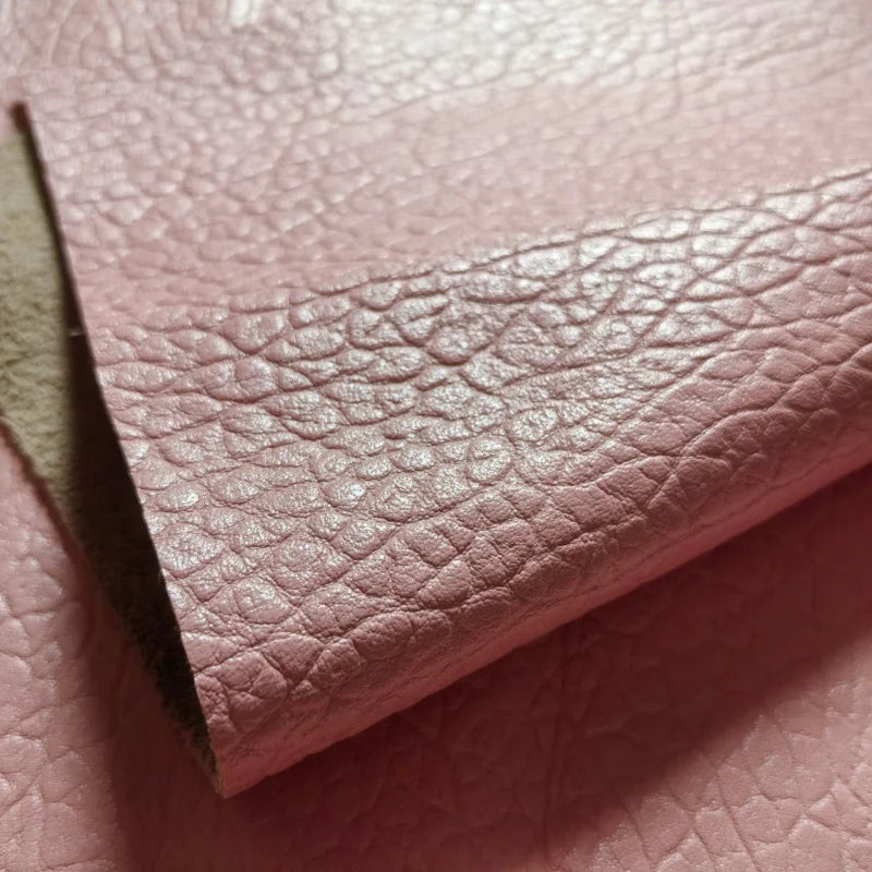 1.3mm Pink Elephant Grain Top-Grain Cowhide Leather Whole Hide Craft Leather Hide QXL