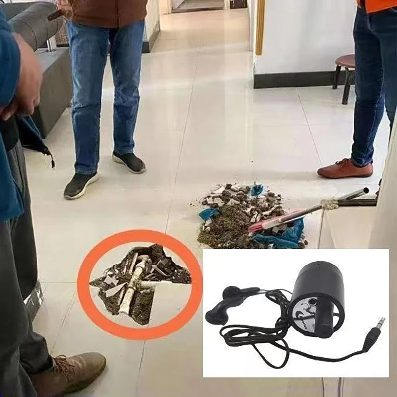 High-Sensitivity Pipe Water Leak Detector | Sound Detection Pipe Leak Detector QXL