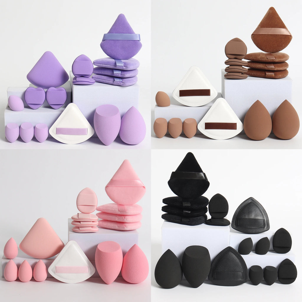16-Piece Cat Makeup Sponge & Powder Puff Set | Cotton Candy Makeup Sponge Set QXL