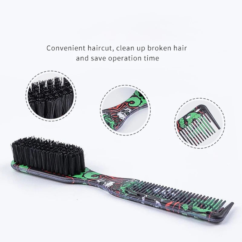 Double-Sided Barber Neck Brush & Beard Styling Comb Barber Neck Brush QXL