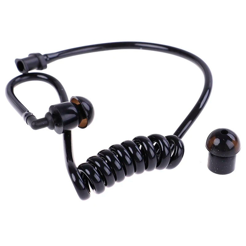 Black Coil Acoustic Air Tube Replacement for Radio Earpiece Earpiece Air Tube QXL