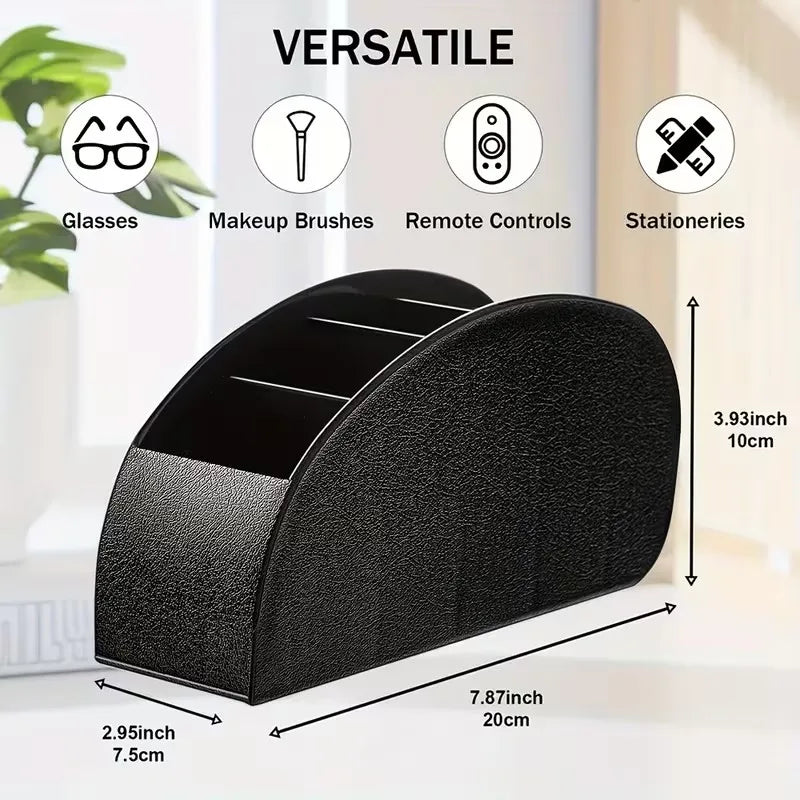 5-Compartment Remote Control Storage Box | Space-Saving Tray Desktop Storage Organizer QXL