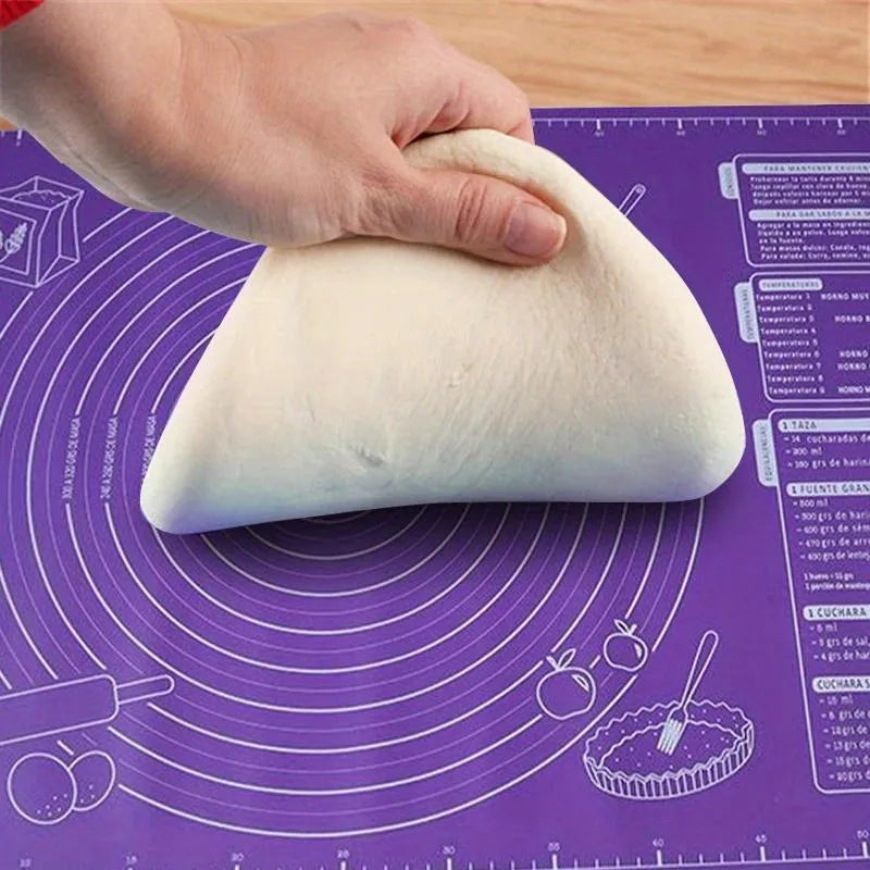 Large Purple Silicone Baking Mat | Non-Stick Dough Kneading Mat Silicone Baking Mat QXL