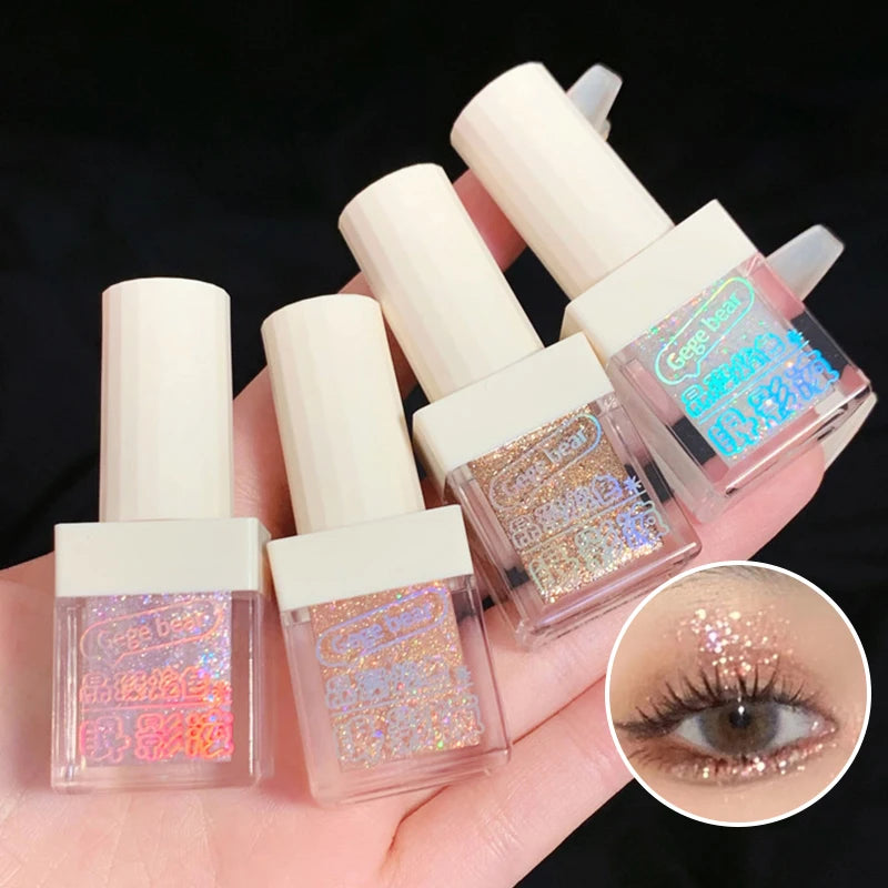 Liquid Glitter Eyeshadow – 6 Shades, Shimmer & Waterproof Liquid Glitter Eyeshadow QXL