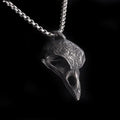 Nordic Crow Skull Pendant Necklace | Stainless Steel Gothic Pendant Necklace QXL One Size