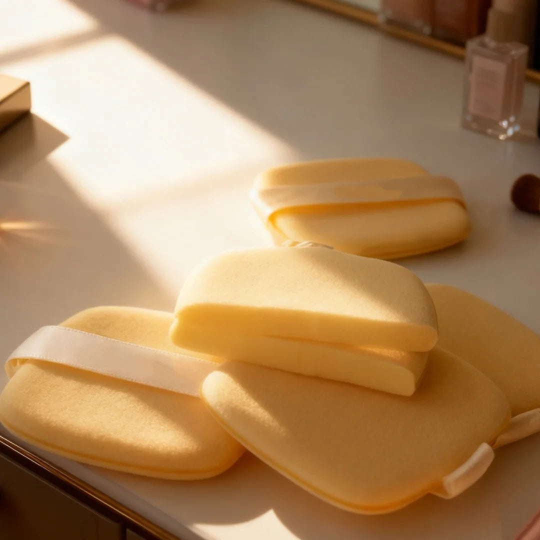 Butter Cookie Powder Puff Cushion Sponge | Dry & Wet Use Makeup Sponge Puff QXL