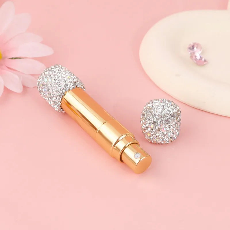 10ml Diamond Glass Perfume Spray Bottle | Refillable Atomiser Perfume Atomiser Bottle QXL