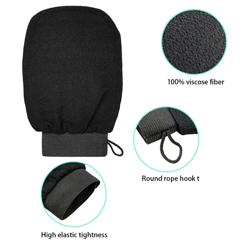 Exfoliating Scrub Gloves – Deep Cleansing Body & Back Mitt Exfoliating Bath Glove QXL
