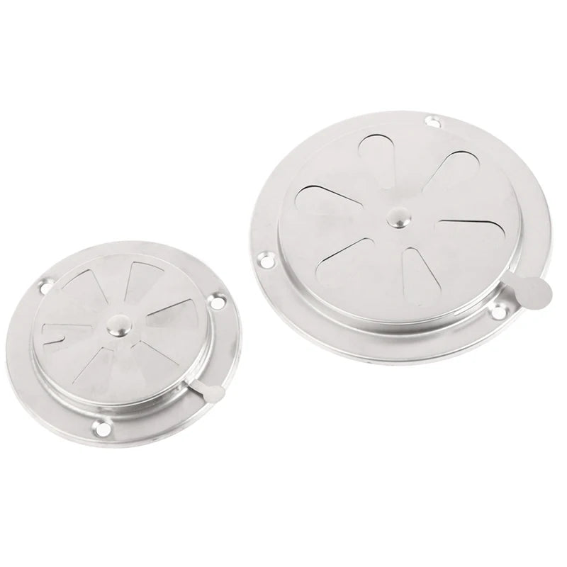 Round Adjustable Air Vent Grille 95mm 125mm | Stainless Steel Air Vent Grille QXL
