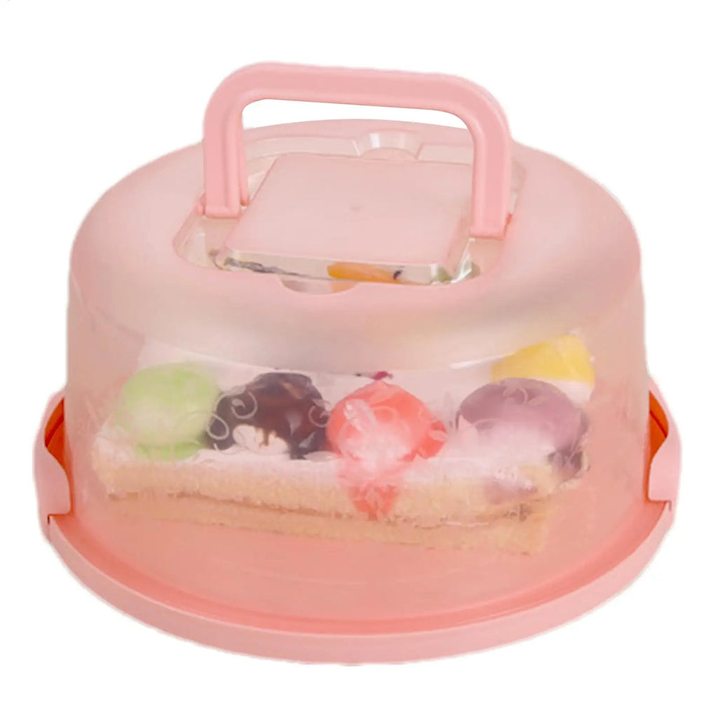 Transparent Dome Cake Carrier with Lid & Handle | Airtight Cake Storage Carrier QXL