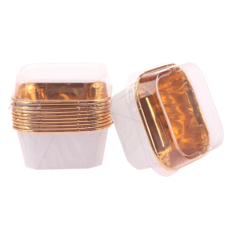 10-Pack Brown Letter Square Cupcake Liners & Muffin Cups Cupcake Liners QXL