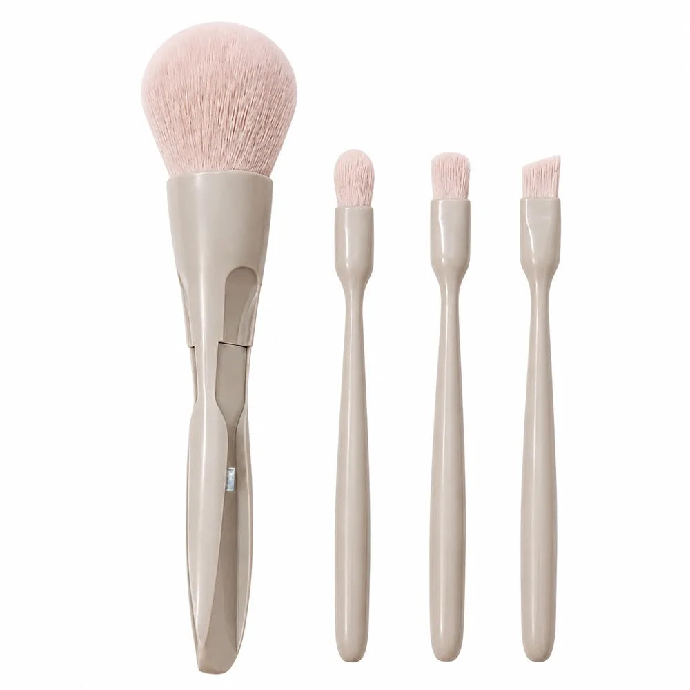 Magnetic 4-in-1 Transformable Makeup Brush | Powder & Concealer Transformable Makeup Brush QXL Pink