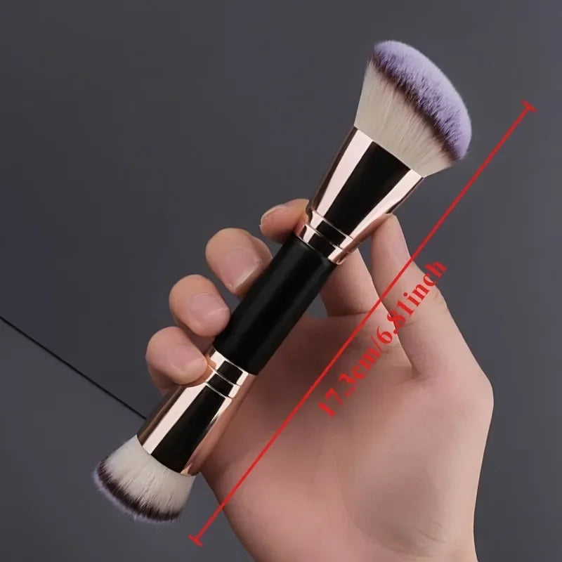 Double-Ended Foundation & Blush Brush | Concealer Powder Set Makeup Brush Set QXL