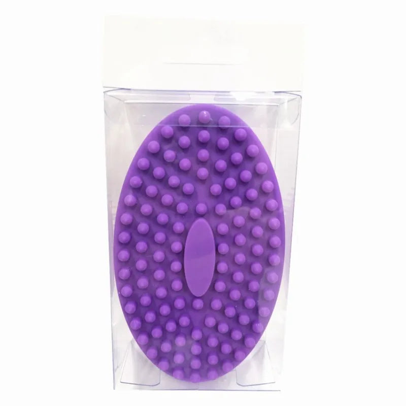 Silicone Body Scrubber & Exfoliating Bath Brush Silicone Bath Scrubber QXL Purple