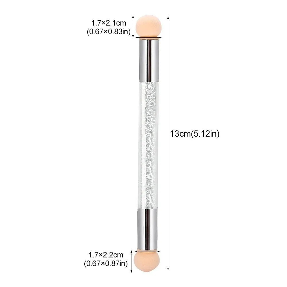 Double-End Ombre Nail Art Pen | 4 Sponge Heads & Gradient Nail Art Shading Pen QXL