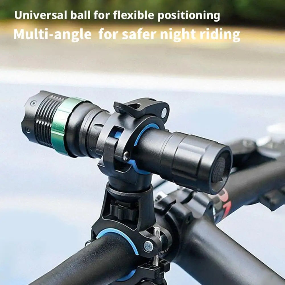 360° Rotating Bike Flashlight Handlebar Mount Bracket Bike Light Mount QXL