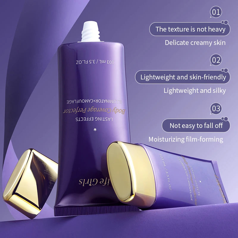 Body Foundation Cream – Full Coverage Tattoo & Blemish Concealer Body Foundation Cream QXL