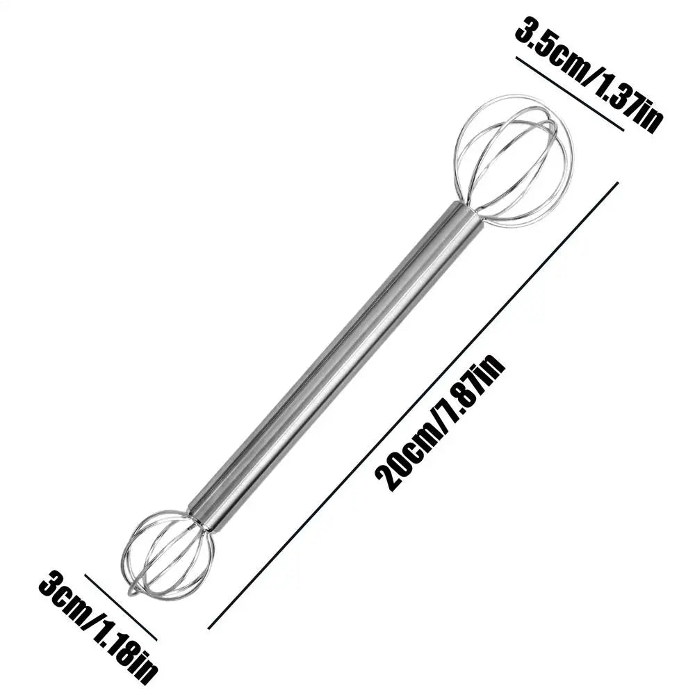 Stainless Steel Double-Head Miso Stirring Stick | Mixing Tool Kitchen Mixing Tool QXL 1pcs