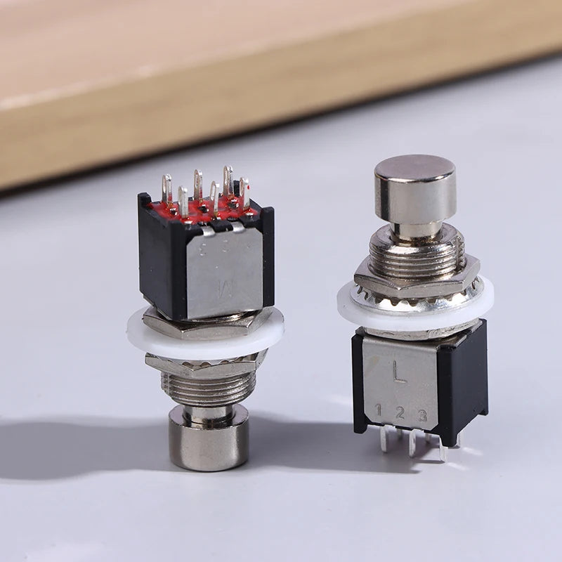 DPDT 6-Pin Foot Switch Latching Momentary Stomp Box Pedal Foot Switch QXL
