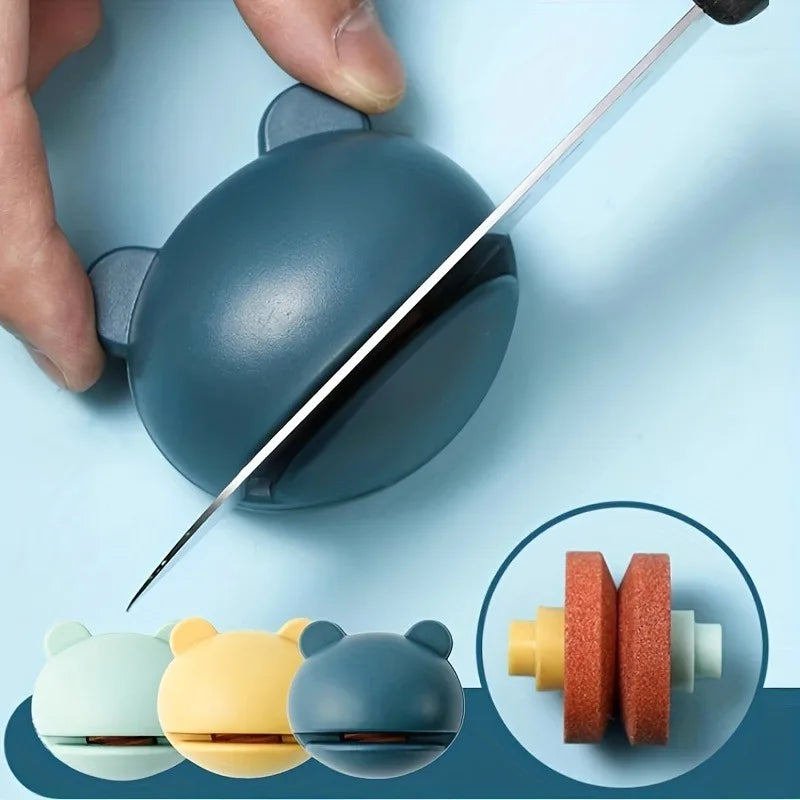 Mini Frog Knife & Scissor Sharpener | Camping Whetstone Knife Sharpener QXL