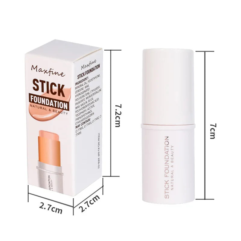 MAXFINE Contour Stick Foundation | Waterproof High-Gloss Cream Stick Foundation QXL