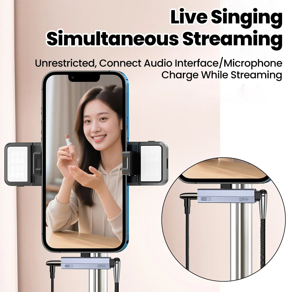 2-in-1 USB-C to 3.5mm Audio Adapter | 10W & 100W Charging USB-C Audio Adapter QXL