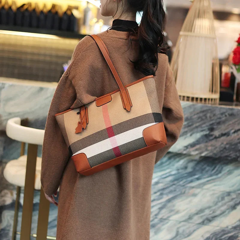 Luxury Leather Diaper Crossbody Bag | Large Capacity & Elegant Leather Diaper Bag QXL