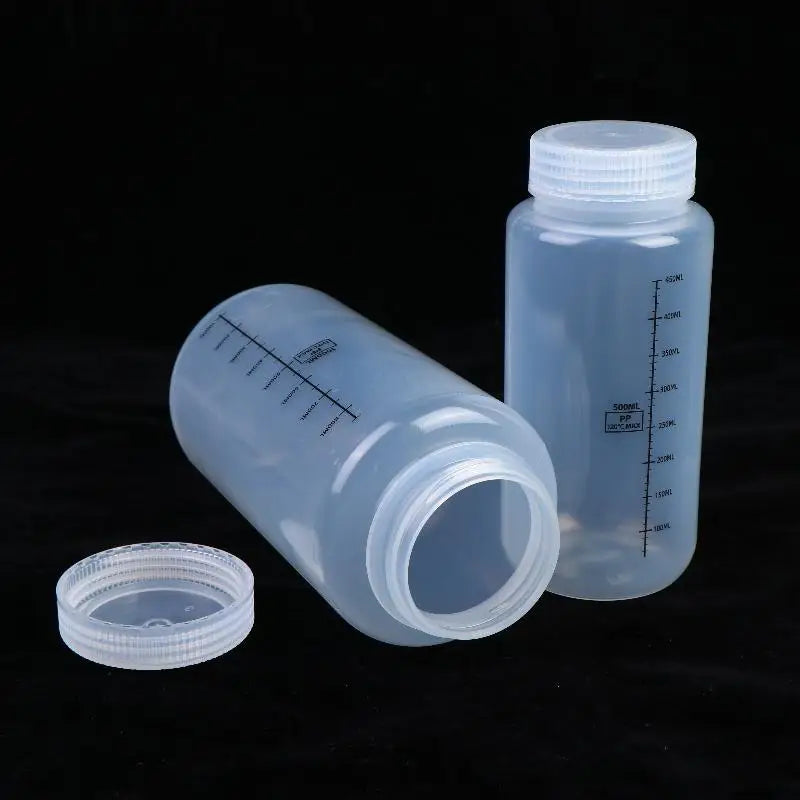 Wide Mouth PP Storage Bottles with Lids | 500ml & 1000ml Lab Storage Bottle QXL