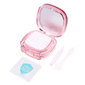 Square Empty Air Cushion Puff Box | DIY Makeup Case & Mirror Refillable Makeup Compact QXL Pink