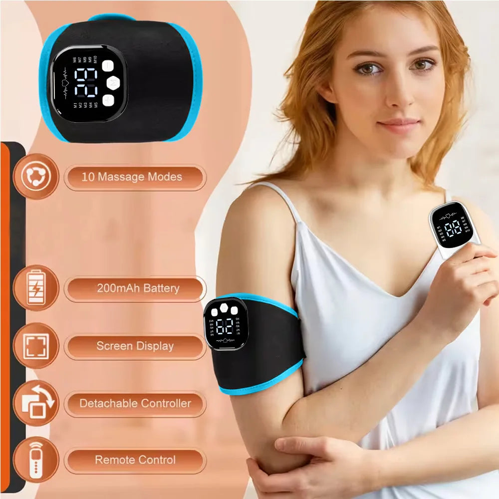 Cordless USB Rechargeable Wrist Massager Brace Wrap | Home Office Wrist Massager Brace QXL