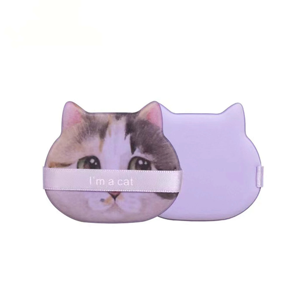 Cat Head Air Cushion Powder Puff – Dry/Wet Makeup Sponge Makeup Sponge Puff QXL 10Pcs-Purple