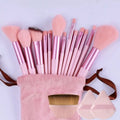 15-Piece Makeup Brush Set | Face, Eyes & Lips Synthetic Brushes Makeup Brush Set QXL 16pcs Pink