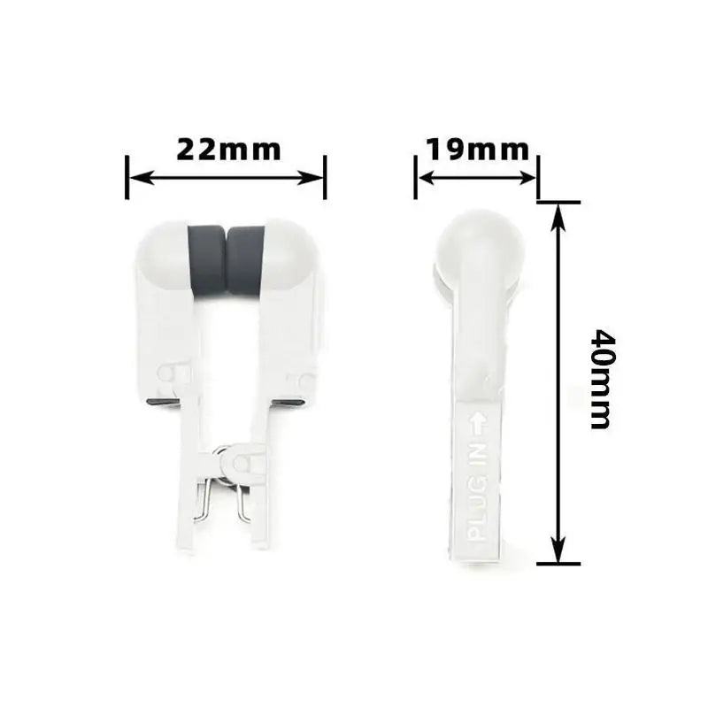 2-Pack Silicone Electrode Clip Adapters | 2.0mm Pin TENS EMS Electrode Clip Adapters QXL