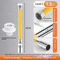 Flexible Stainless Steel Faucet Extender | Kitchen & Bathroom Faucet Extender Tube QXL A6