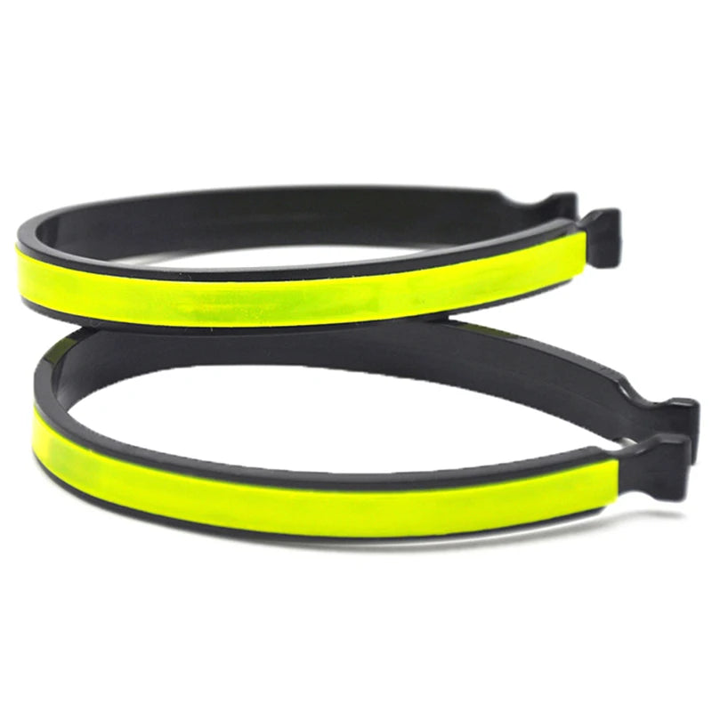 2-Pack Reflective Ankle Trouser Clips | Hi-Vis Cycling Straps Cycling Trouser Clips QXL