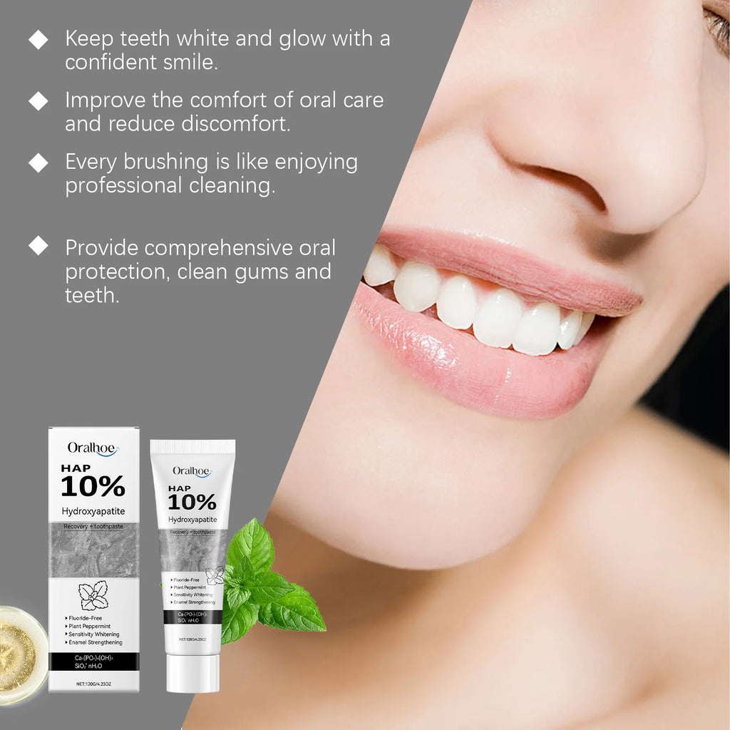 Oralhoe Hydroxyapatite Whitening Toothpaste | Enamel Repair Whitening Toothpaste QXL