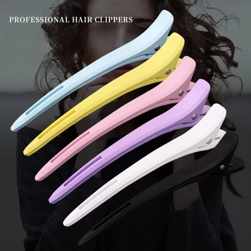 6-Pack Duck Bill Hair Clips | Salon Sectioning & Dye Clips Hair Sectioning Clips QXL