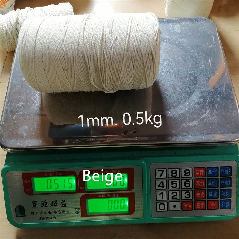 100% Pure Cotton Rope 1–6mm | Natural Macramé & Craft Cord Cotton Craft Cord QXL