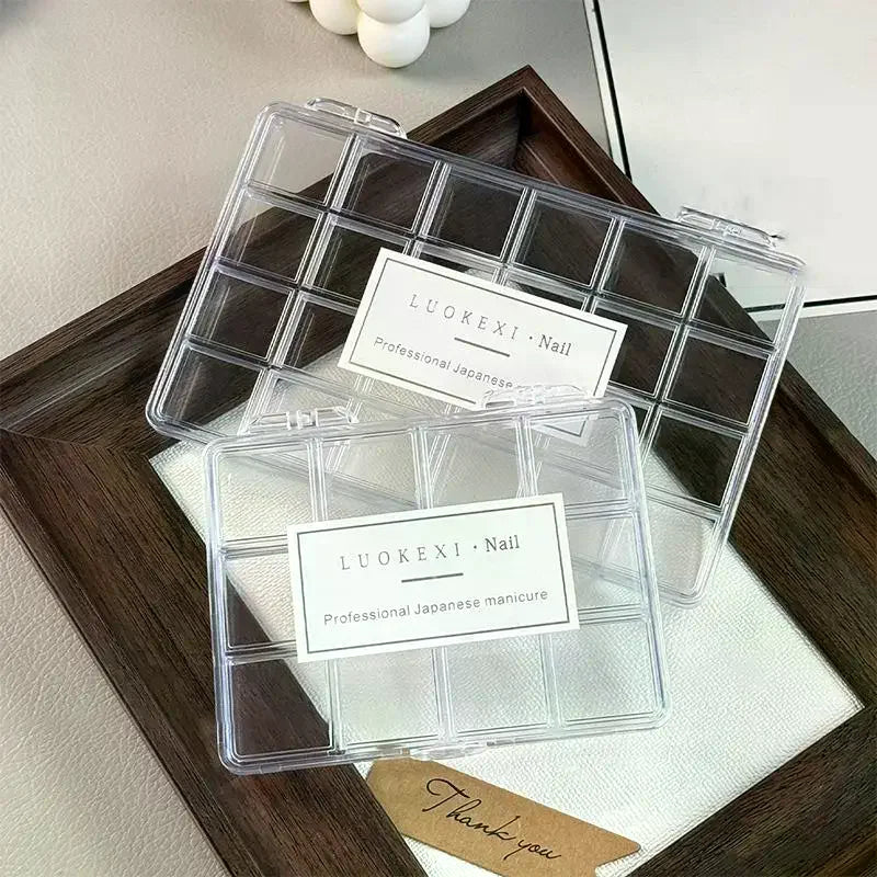 Clear Acrylic Nail Art Storage Case | Rhinestone Organizer Nail Art Organizer QXL