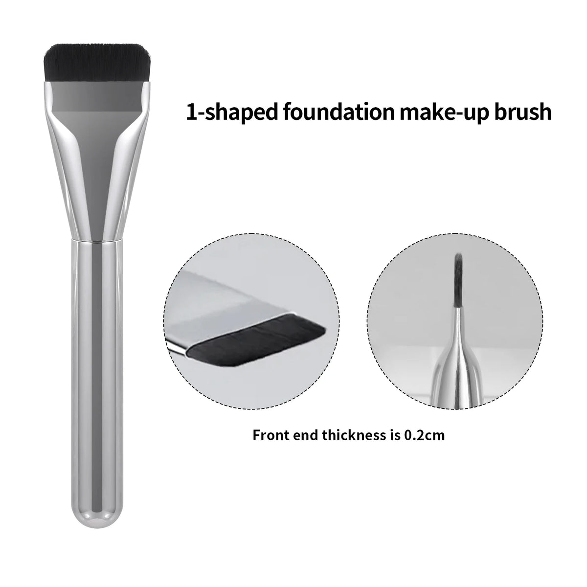 Ronshadow Foundation Brush, Palette & Spatula 4-Pc Set Makeup Brush Set QXL