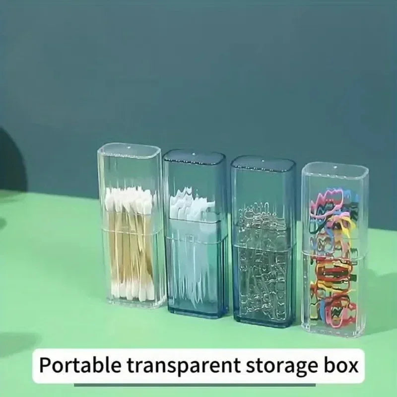 Clear Small Item Storage Box – Travel & Bathroom Organizer Mini Storage Box QXL