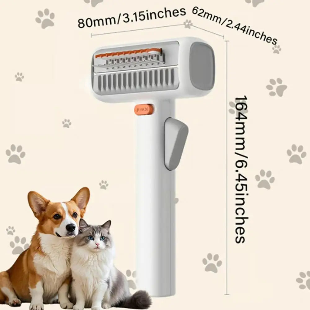 2-in-1 Pet Dematting & Deshedding Comb for Cats & Dogs Pet Grooming Comb QXL 1pcs