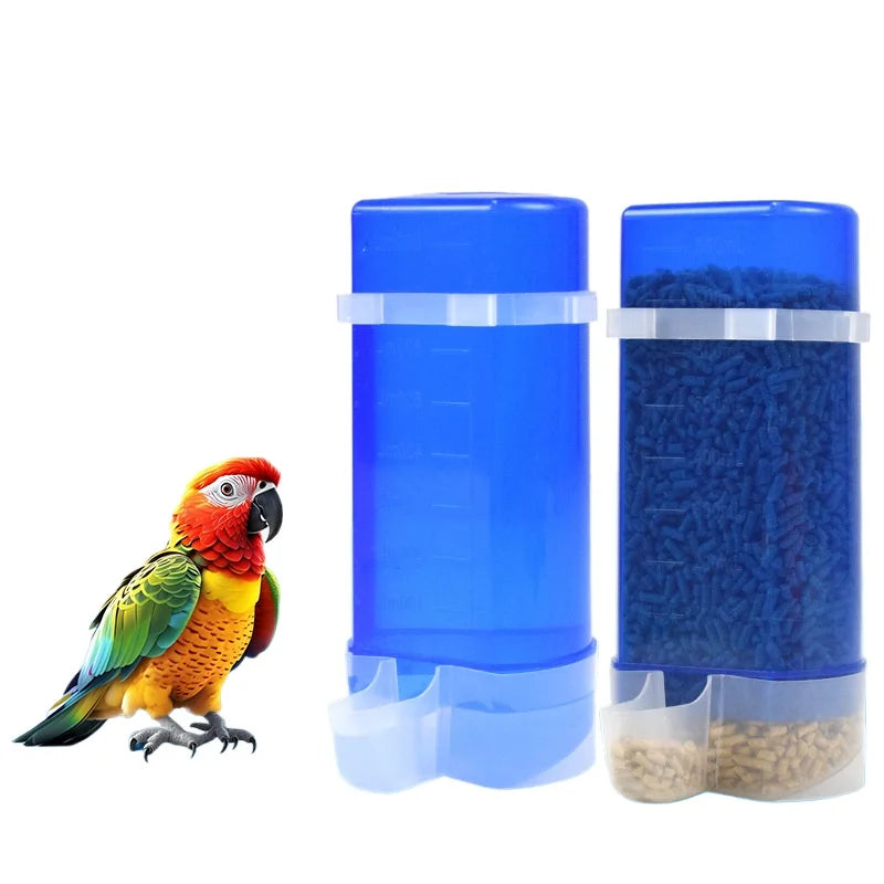 2-in-1 Bird Feeder & Waterer 800ml | Cage-Mount Cup Dispenser Bird Feeder Cup QXL 2PCS
