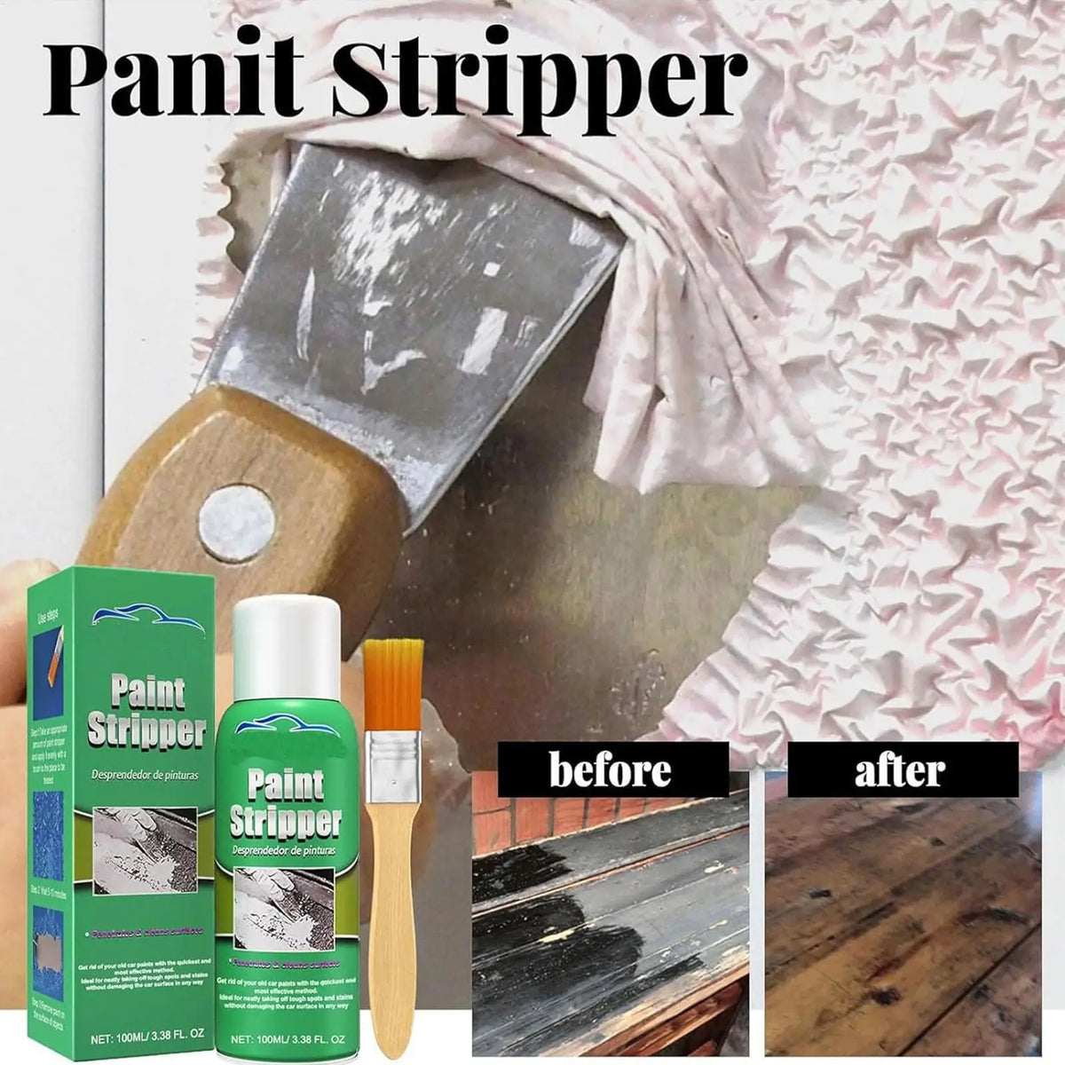 100ml Multipurpose Paint Stripper | Wood, Metal, Glass & Car Paint Stripper QXL