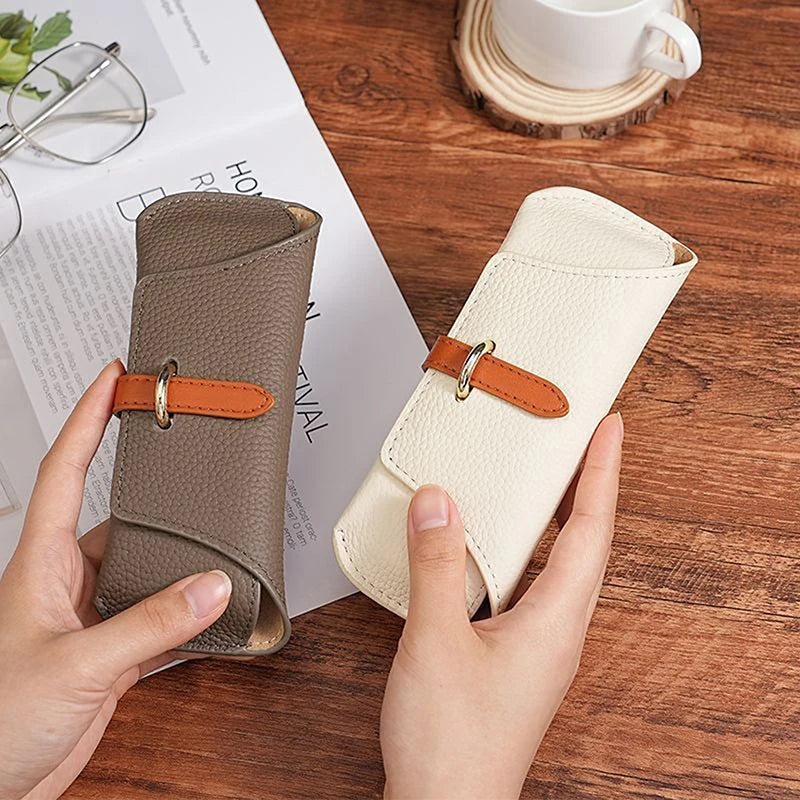 Unisex PU Leather Soft Shell Glasses Case | Eyewear Bag Eyeglasses Case QXL