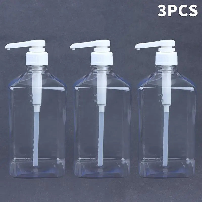 1600ml Honey & Syrup Pump Dispenser Bottle with Scale Liquid Dispenser Bottle QXL 3PCS