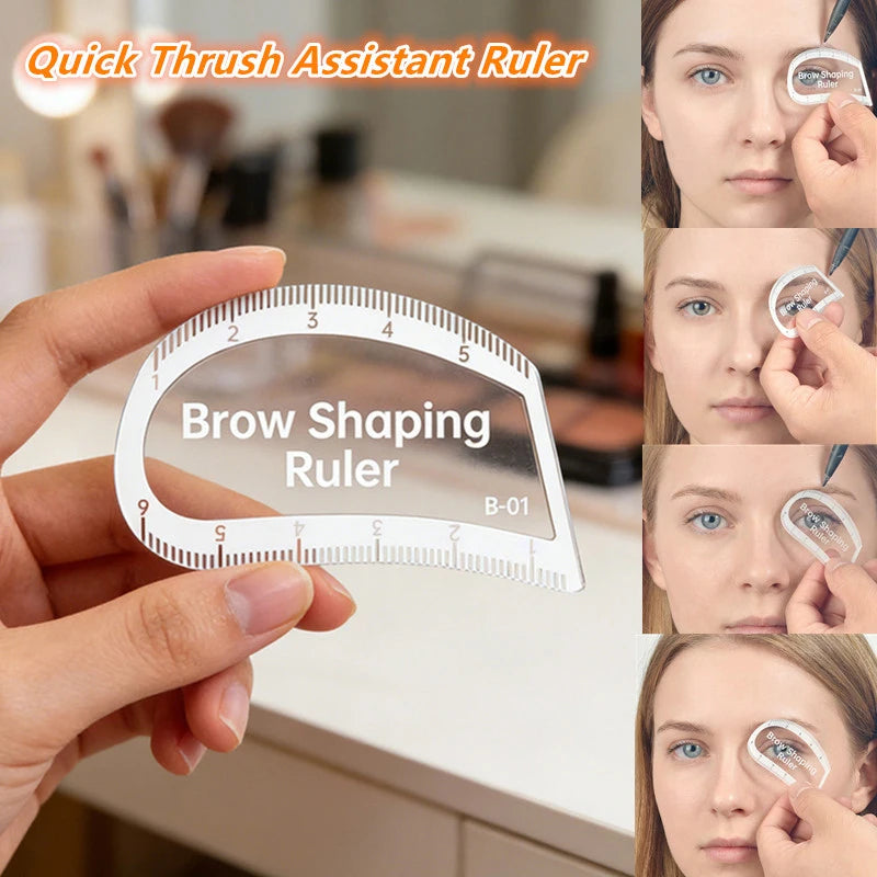 Brow Mapping Ruler – Eyebrow Shaping & Microblading Stencil Eyebrow Stencil Ruler QXL