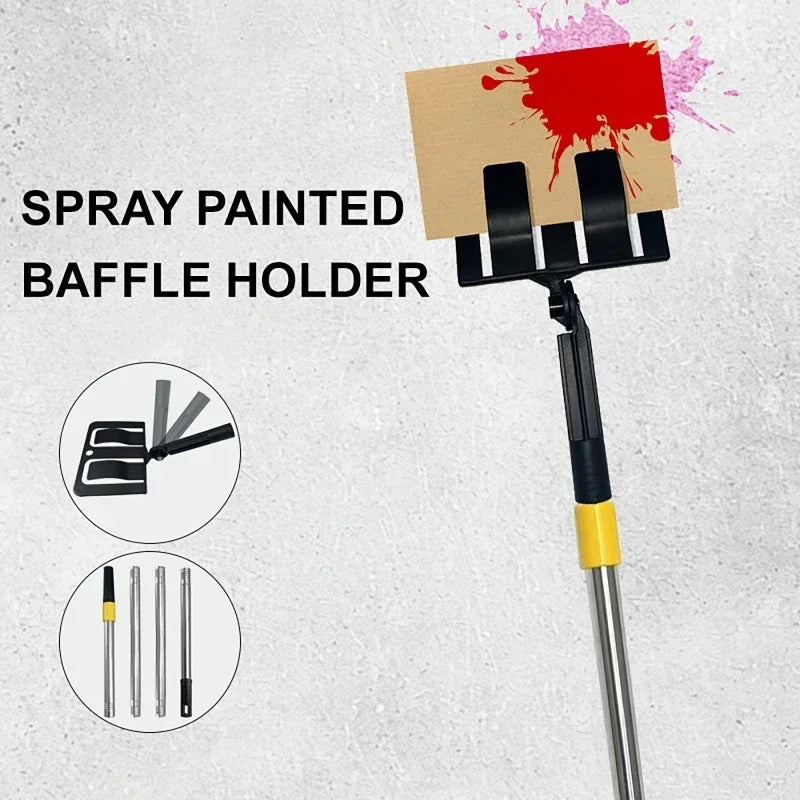 Spray Paint Baffle Holder with 120cm Extension Pole | 180° Paint Baffle Holder QXL