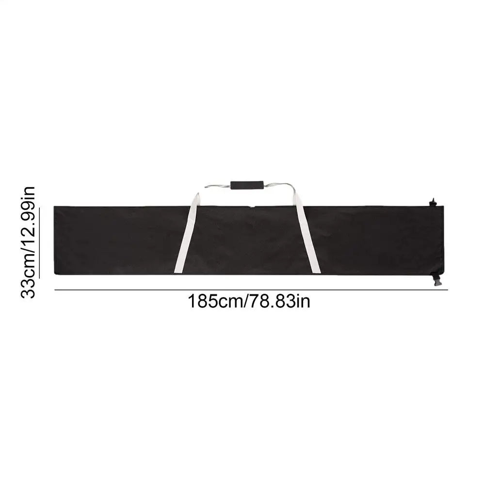 Waterproof Ski & Snowboard Travel Bag | 185cm Storage Bag Ski Travel Bag QXL Black