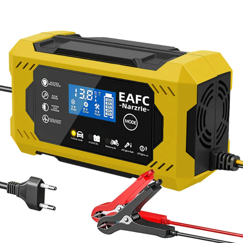 EAFC 12V 6A Smart Battery Charger | Digital Pulse Repair Battery Charger QXL